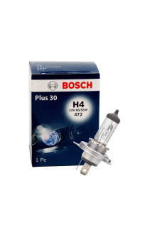 Галогенная лампа BOSCH H4 Plus 30% 60/55W 12V 1987302042 Галогенная лампа BOSCH H4 Plus 30% 60/55W 12V 1987302042
