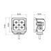 Світлодіодна фара Decker WL-G8 mini 20W Premium Flood Світлодіодна фара Decker WL-G8 mini 20W Premium Flood